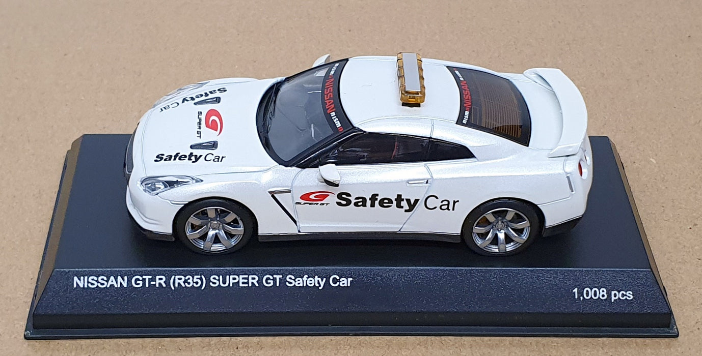 Kyosho 1/43 Scale KY35N - Nissan GT-R (R35) Super GT Safety Car - Pearl White