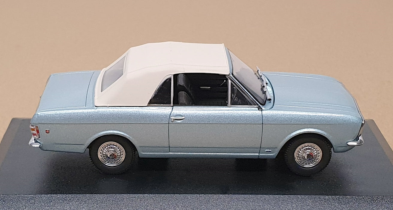 Oxford Diecast 1/43 Scale 43CCC001A - Ford Cortina Mk2 Crayford Conv. Blue Mink