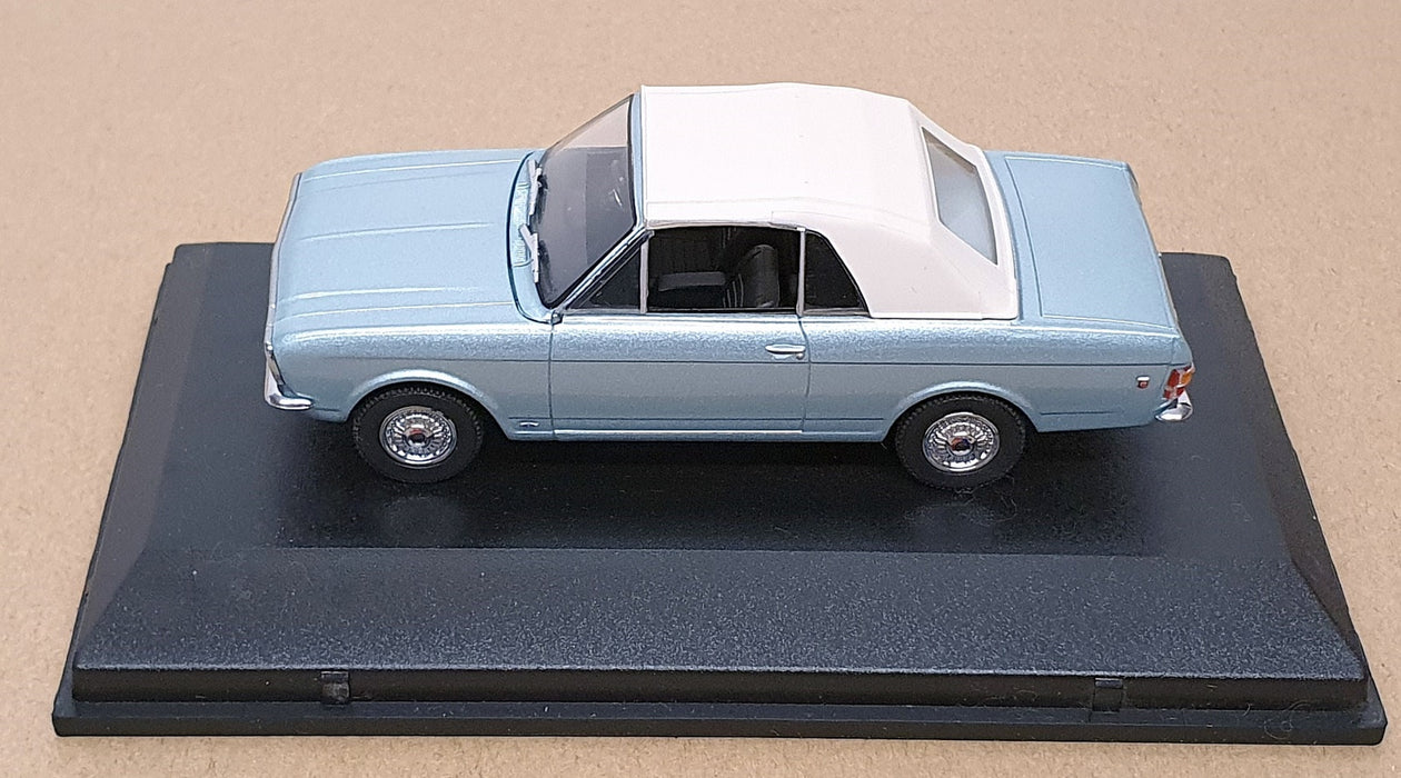 Oxford Diecast 1/43 Scale 43CCC001A - Ford Cortina Mk2 Crayford Conv. Blue Mink