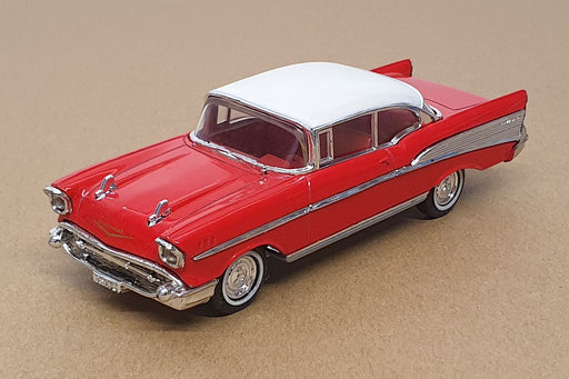 Matchbox Dinky 1/43 Scale Diecast DY-2 - 1957 Chevrolet Bel Air - Red/White