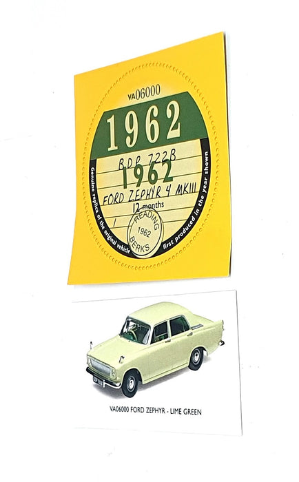 Vanguards 1/43 Scale Diecast VA06000 - Ford Zephyr 4 Mk3 - Lime Green