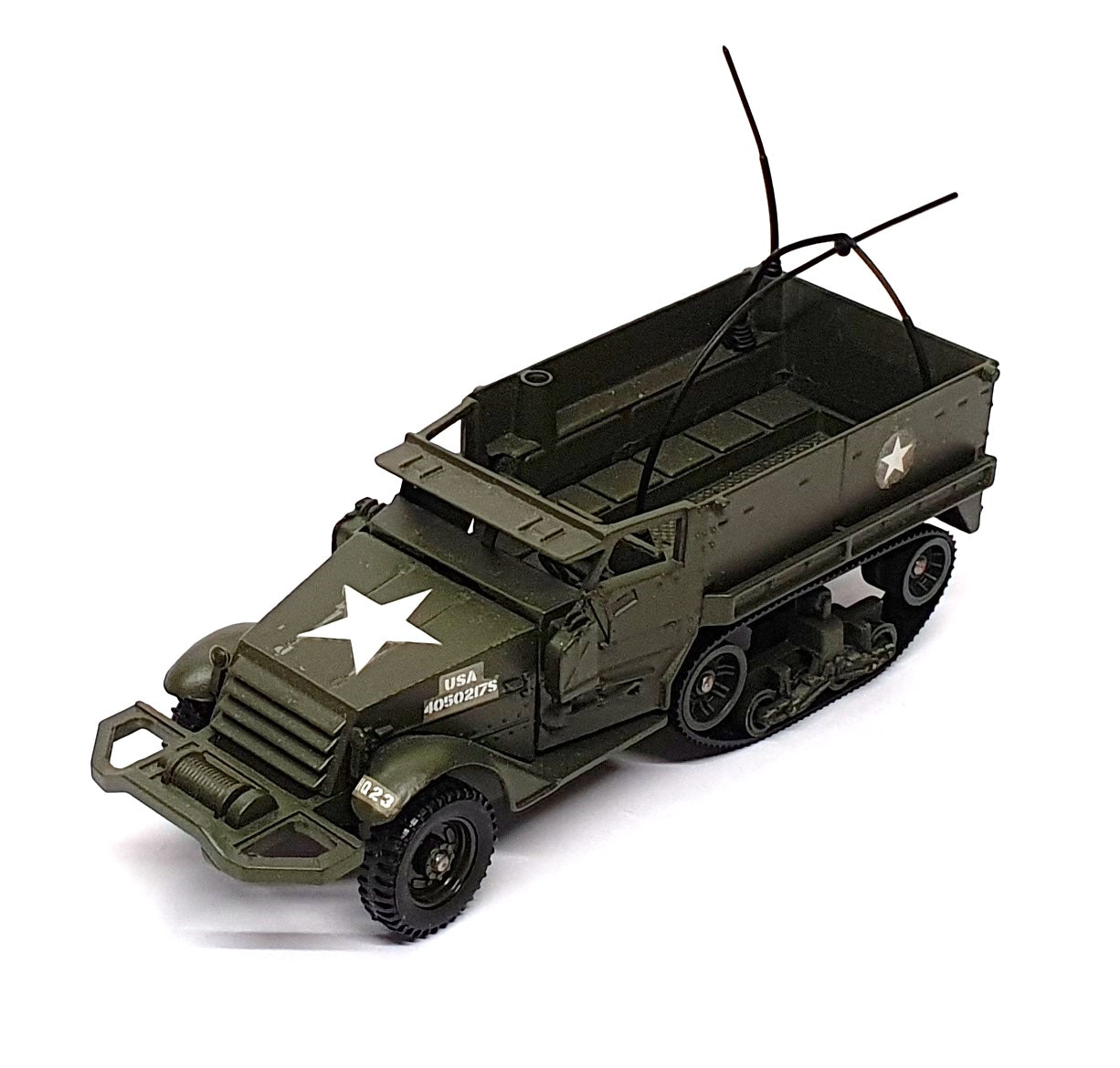 Solido 1/50 Scale 6203 - M3 Half Track US Army Radio Truck - Green