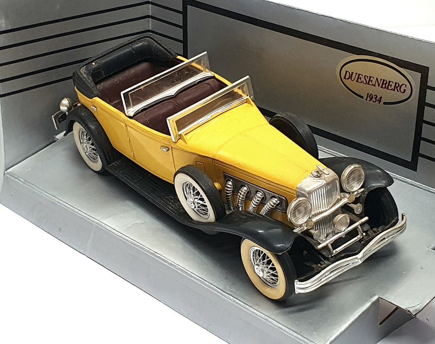 Mira 1/24 Scale Diecast 2513 - 1934 Duesenberg Model J - Yellow