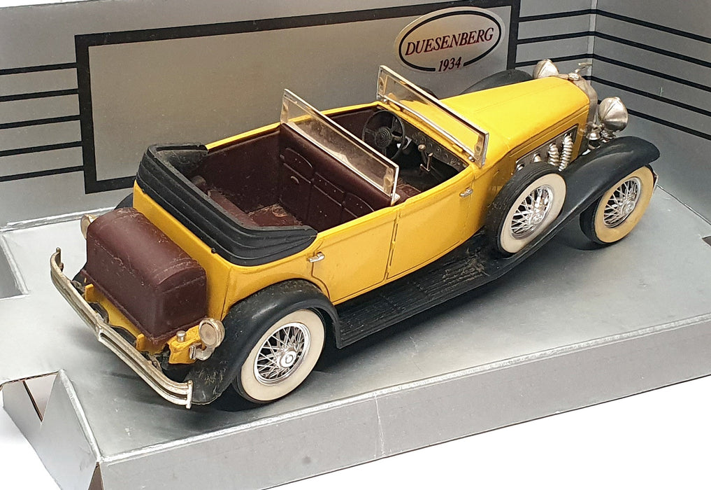 Mira 1/24 Scale Diecast 2513 - 1934 Duesenberg Model J - Yellow