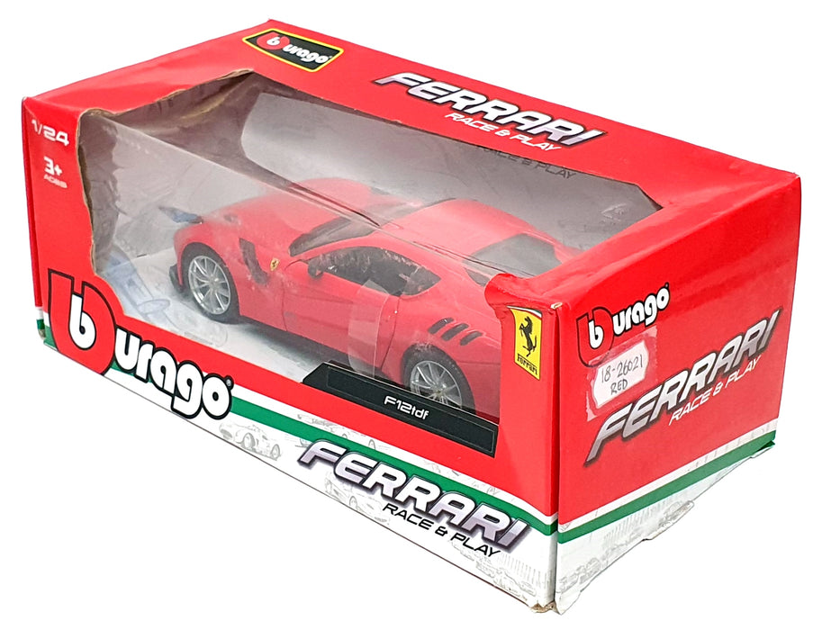 Burago 1/24 Scale Diecast 18-26021 - Ferrari F12tdf - Red