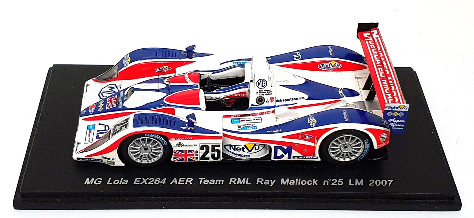 Spark 1/43 Scale S0246 - MG Lola EX264 AER Ray Mallock #25 Le Mans 2007