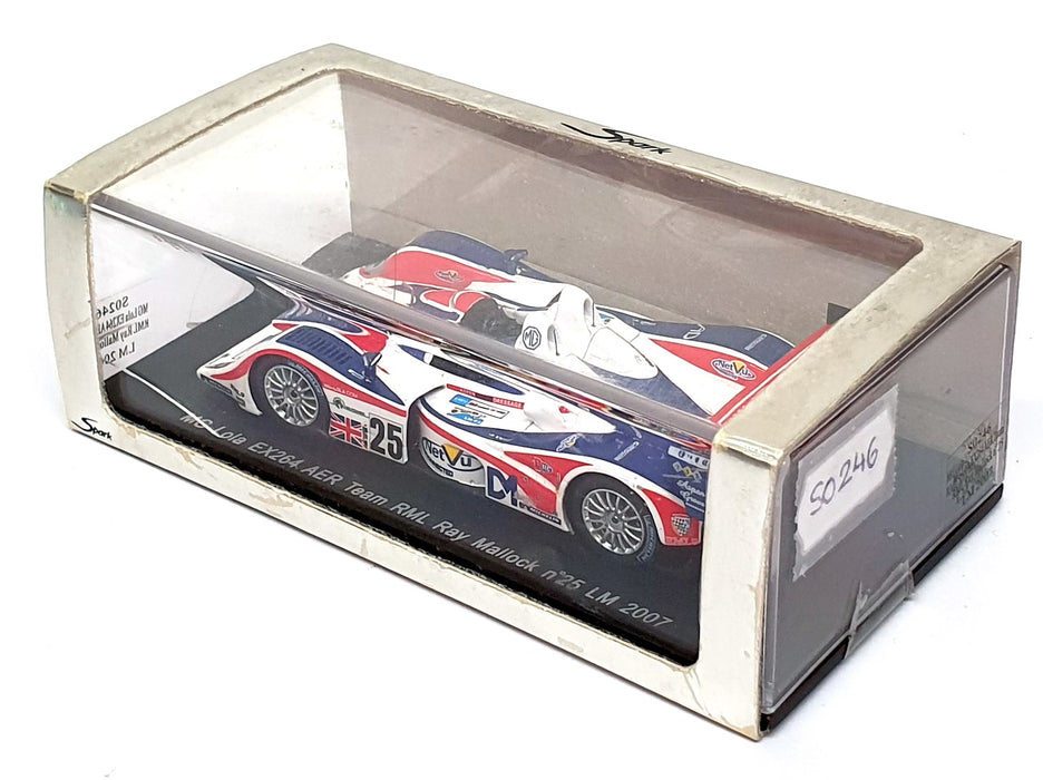 Spark 1/43 Scale S0246 - MG Lola EX264 AER Ray Mallock #25 Le Mans 2007