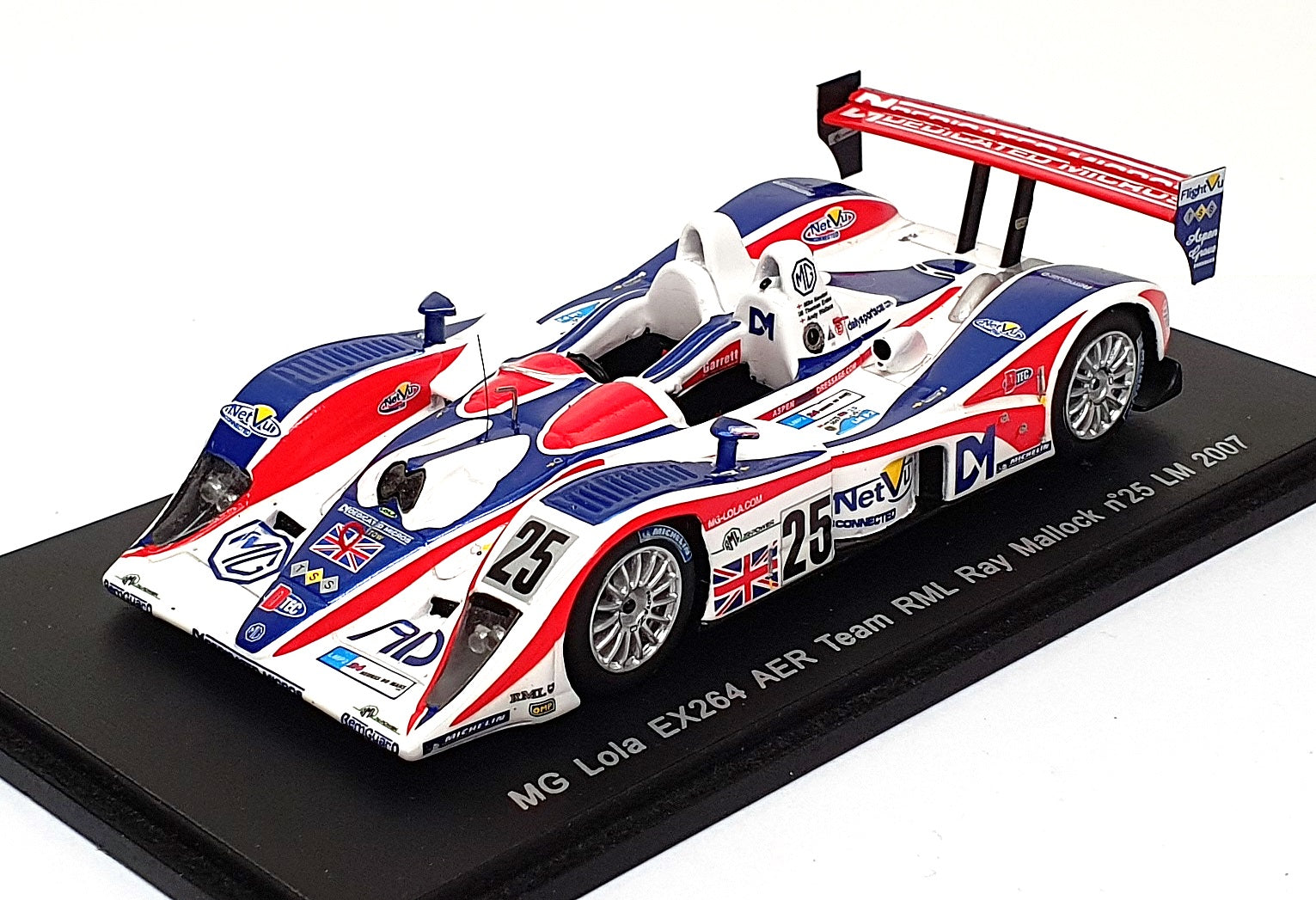 Spark 1/43 Scale S0246 - MG Lola EX264 AER Ray Mallock #25 Le Mans 2007