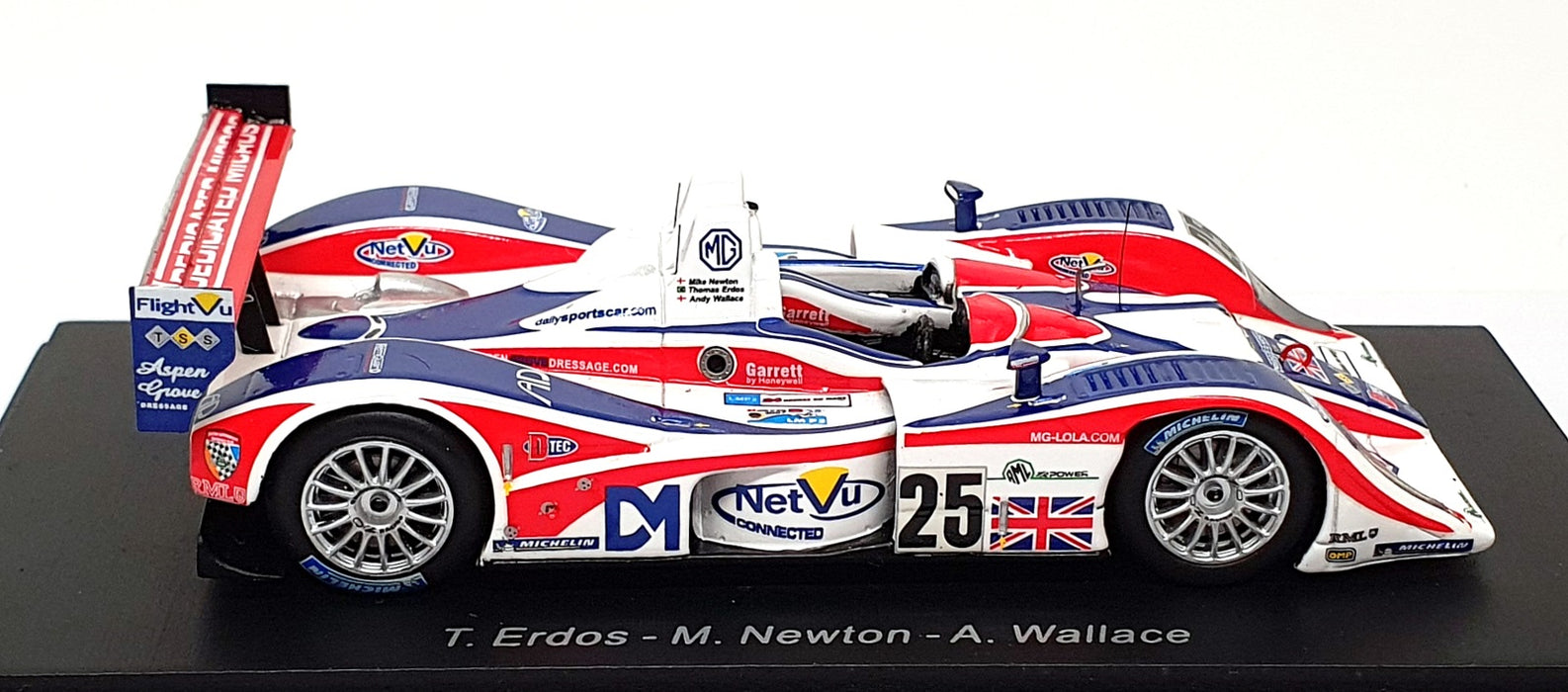 Spark 1/43 Scale S0246 - MG Lola EX264 AER Ray Mallock #25 Le Mans 2007