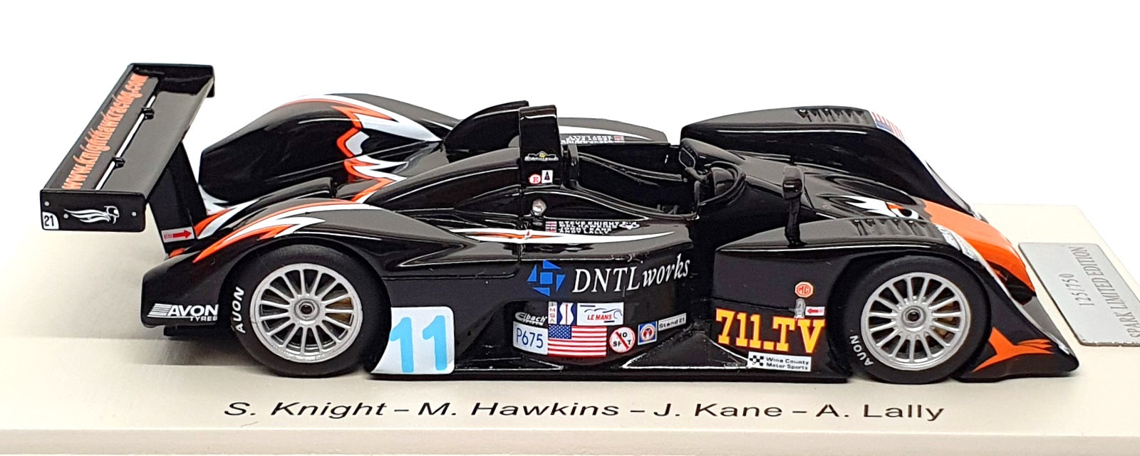 Spark Model 1/43 Scale SCMG04 - MG LOLA EX 257 #11 Sebring 2002 - Black