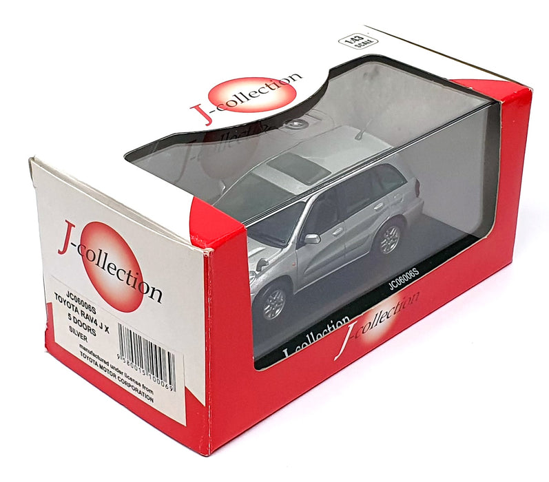 J Collection 1/43 Scale JC06006S - Toyota Rav4 JX 5 Doors - Silver
