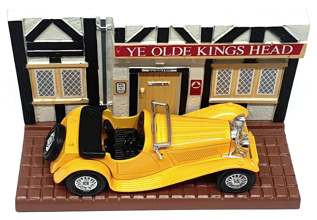 Matchbox 9.5cm Long Diecast Y-1 - 1936 Jaguar SS-100 - Yellow