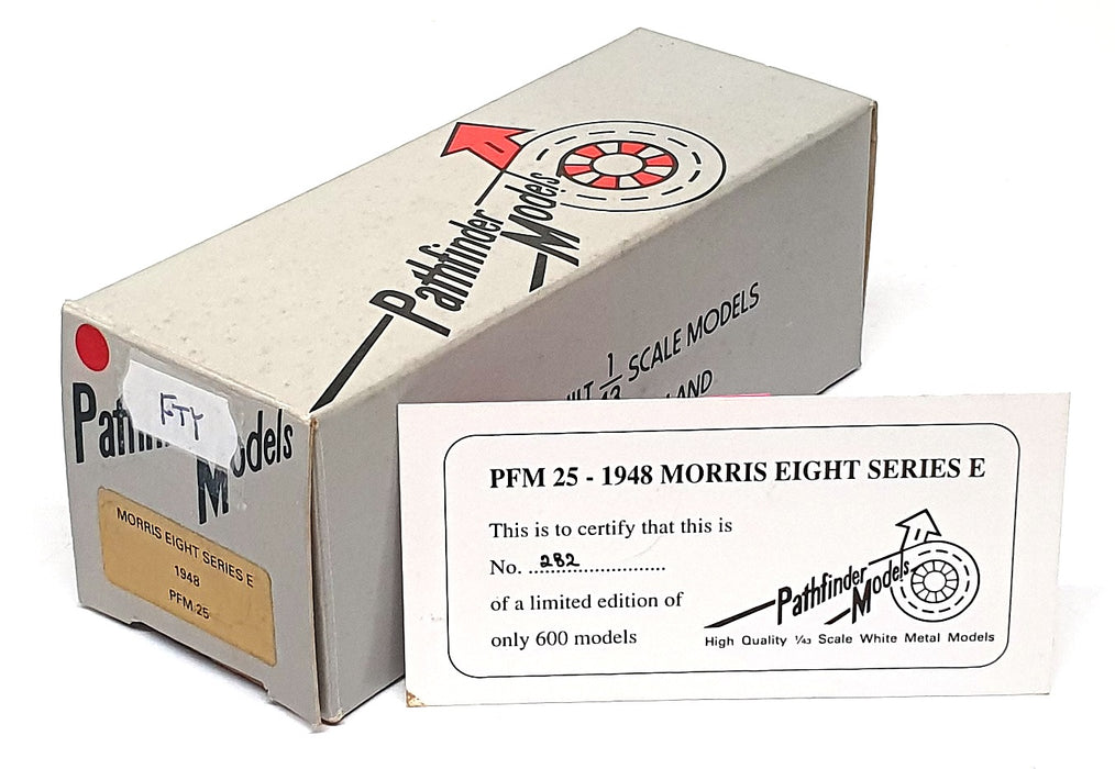 Pathfinder 1/43 Scale PFM25 - 1948 Morris Eight Series E - Maroon/Black + Cert