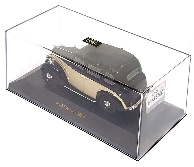 Ixo Models 1/43 Scale MUS060 - 1954 Austin FX3 Taxi - Black/Cream