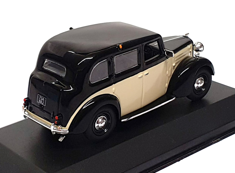 Ixo Models 1/43 Scale MUS060 - 1954 Austin FX3 Taxi - Black/Cream
