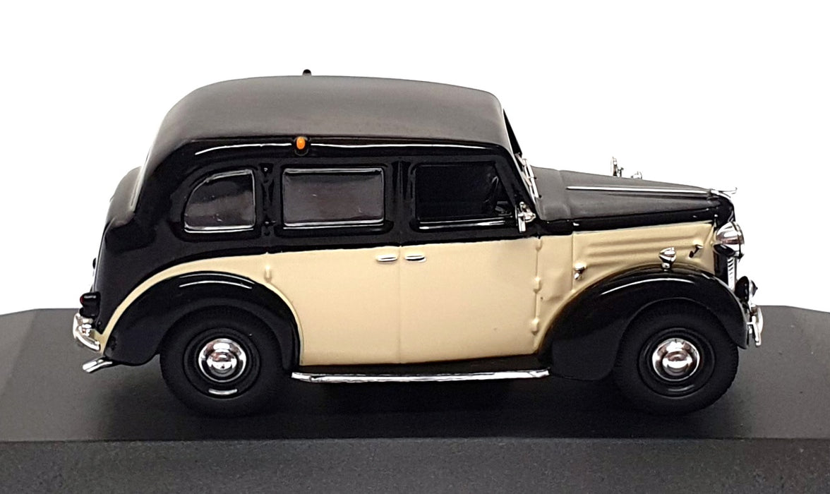 Ixo Models 1/43 Scale MUS060 - 1954 Austin FX3 Taxi - Black/Cream