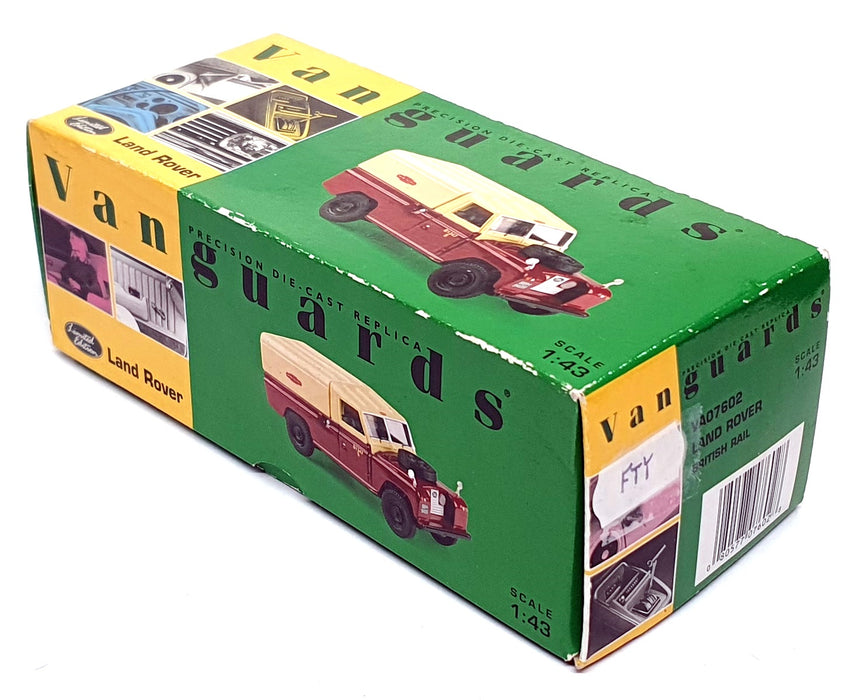 Vanguards 1/43 Scale VA07602 - Land Rover British Rail - Maroon/Cream