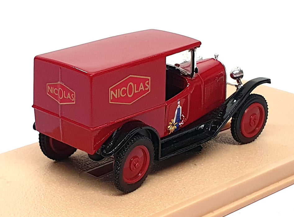 Solido 1/43 Scale Diecast 1010 - 1926 Citroën CV Van Nicolas - Red