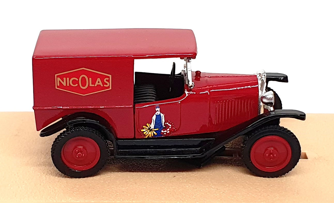 Solido 1/43 Scale Diecast 1010 - 1926 Citroën CV Van Nicolas - Red