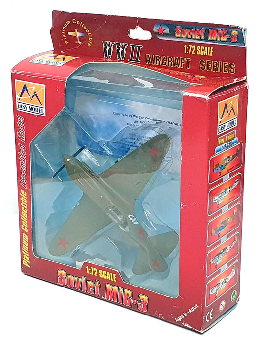 Easy Model 1/72 Scale 44/94A - Soviet MIG-3 Aircraft 7th IAP 1941