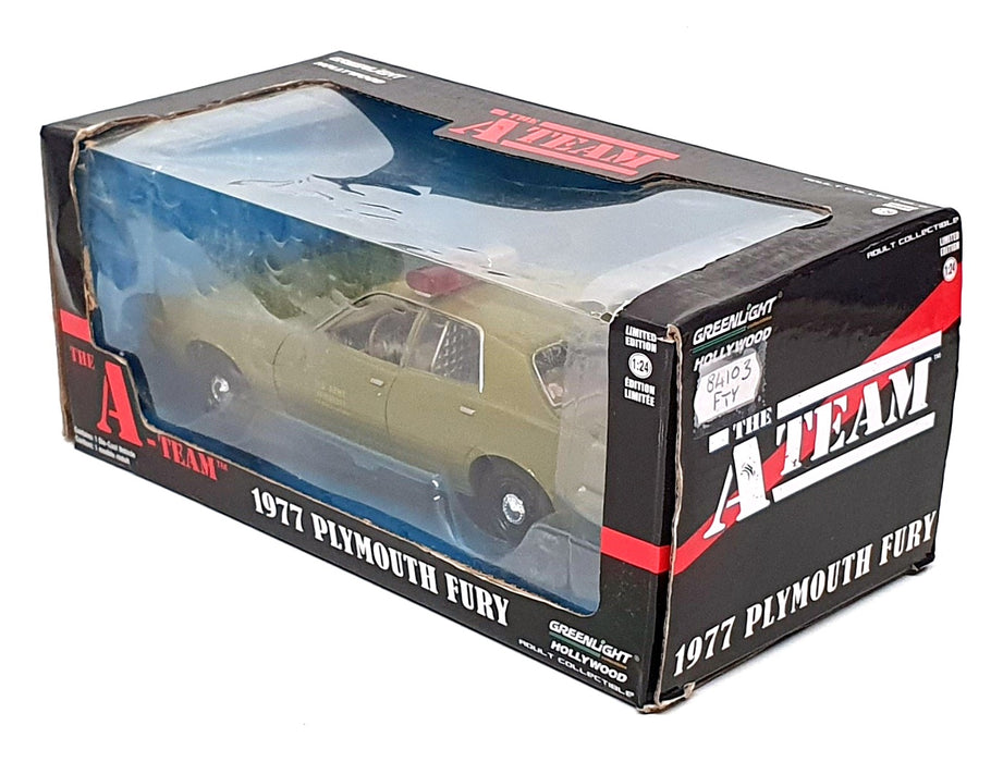 Greenlight 1/24 Scale 84103 - 1977 Plymouth Fury US Army The A Team - Green