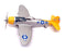 Motor Max Sky Wings 1/100 Scale 77023 - P-47 Thunderbolt Aircraft - Silver