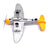 Motor Max Sky Wings 1/100 Scale 77023 - P-47 Thunderbolt Aircraft - Silver