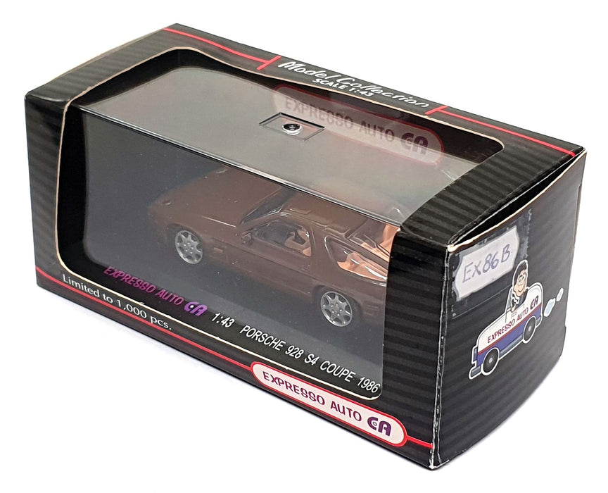 Expresso Auto 1/43 Scale EX86B - 1986 Porsche 928 S4 Coupe - Brown