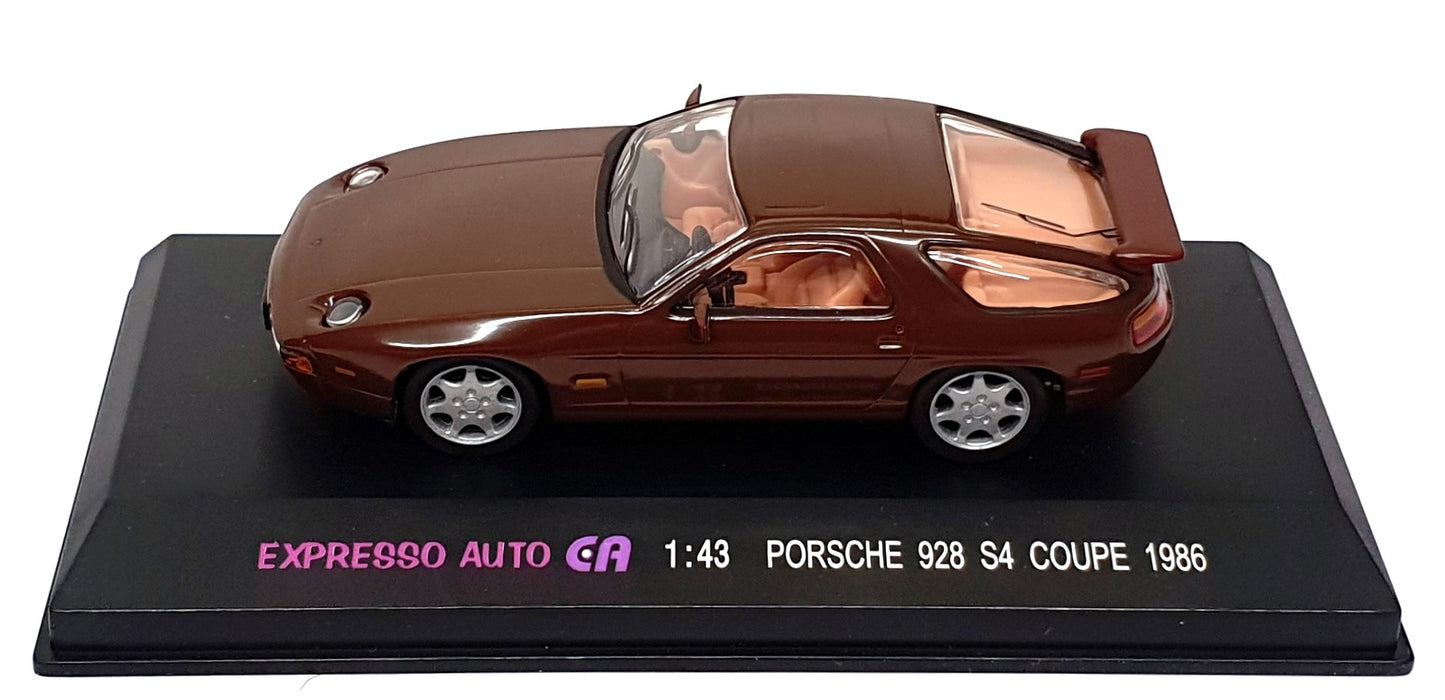 Expresso Auto 1/43 Scale EX86B - 1986 Porsche 928 S4 Coupe - Brown
