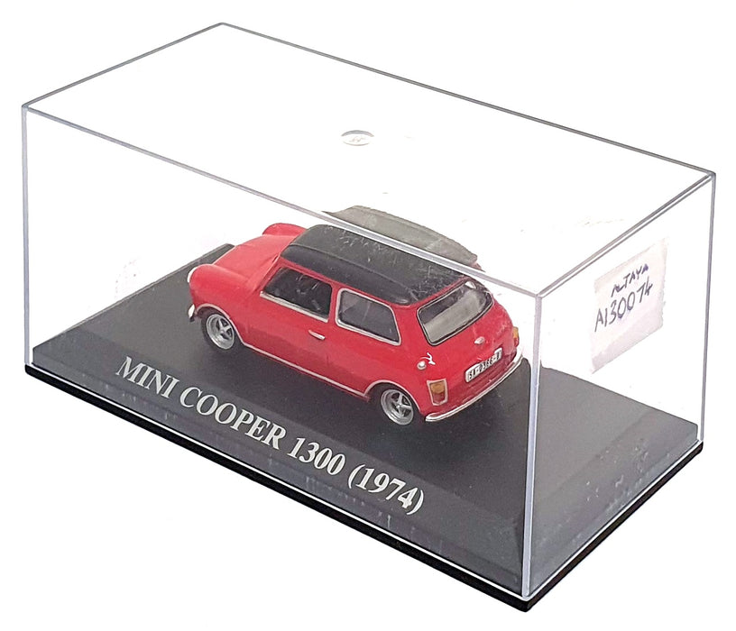 Altaya 1/43 Scale A130074 - 1974 Mini Cooper 1300 - Red/Black