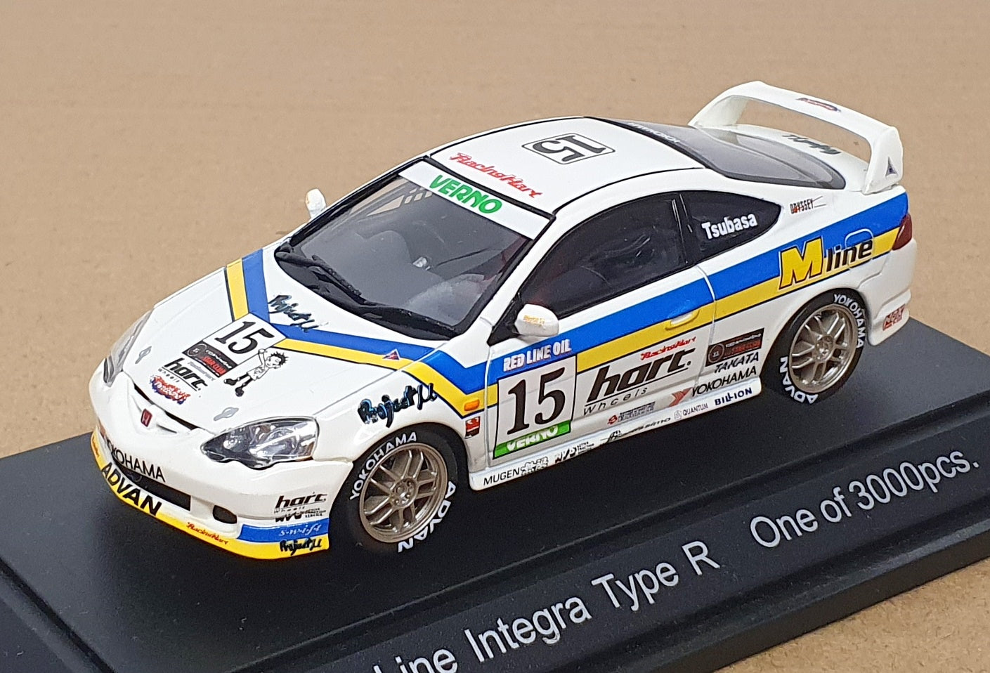 MMP 1/43 Scale MP015W - Honda M Line Integra Type R #15 - White