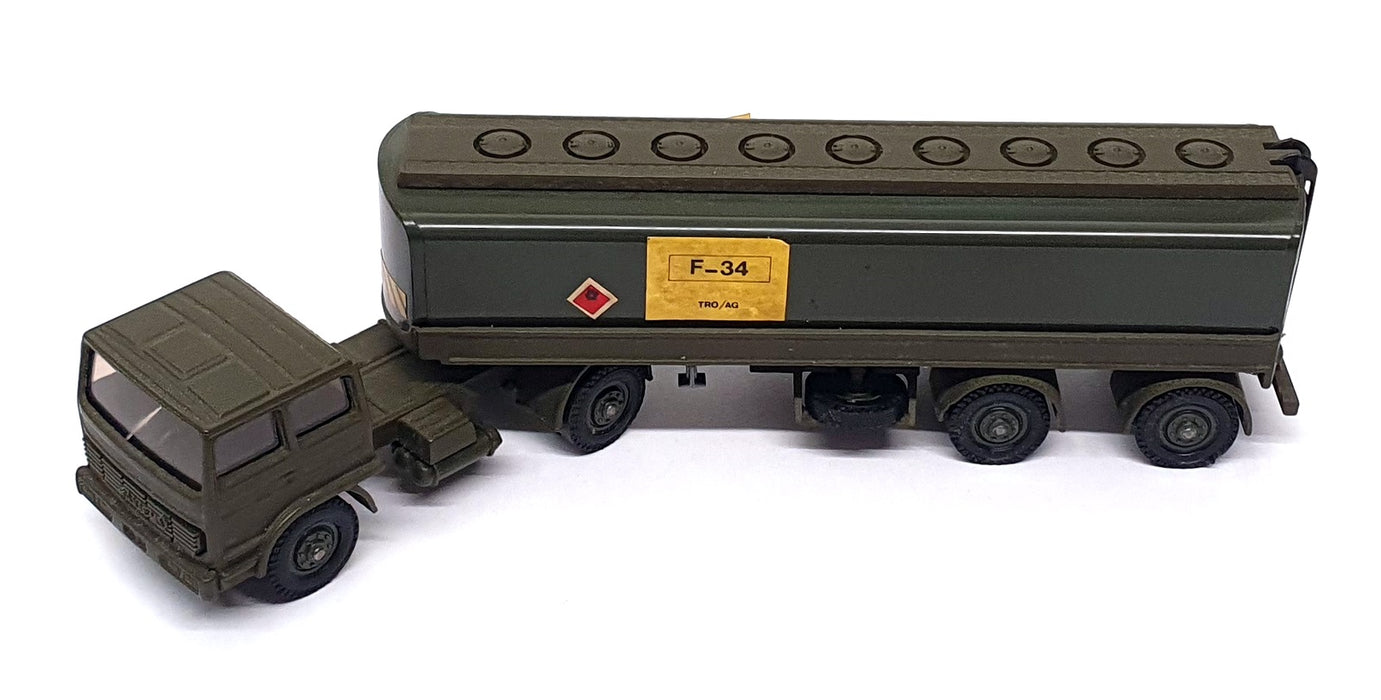 Solido 1/60 Scale 257 - Saviem Camion Ciretne Military Tanker Truck - Green