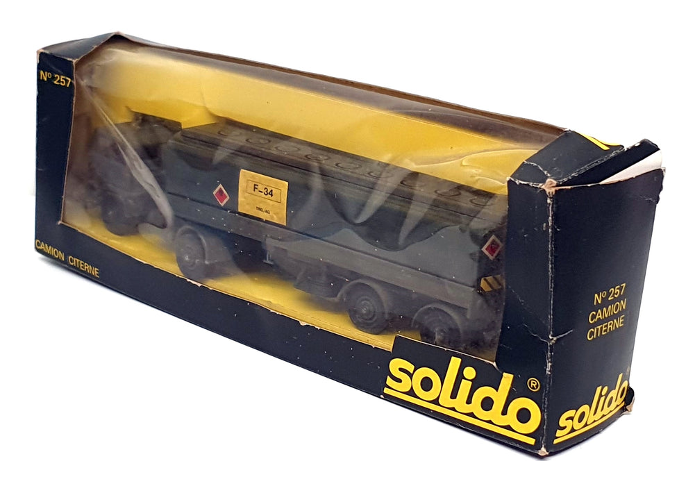Solido 1/60 Scale 257 - Saviem Camion Ciretne Military Tanker Truck - Green