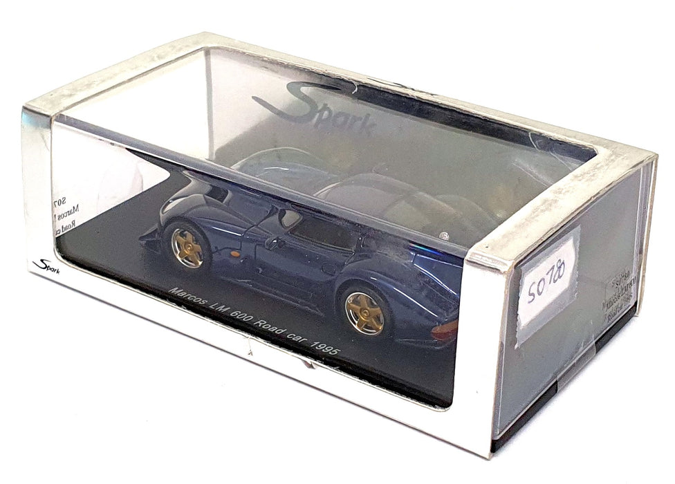 Spark Model 1/43 Scale S0780 - 1995 Marcos LM 600 Road Car - Met. Dk. Blue