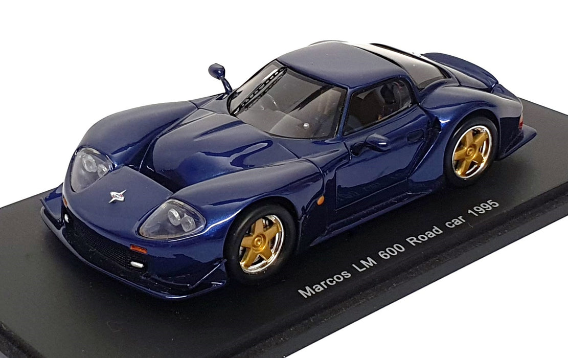Spark Model 1/43 Scale S0780 - 1995 Marcos LM 600 Road Car - Met. Dk. Blue
