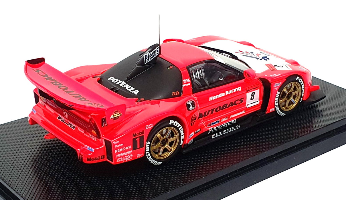 Ebbro 1/43 Scale 763 - Honda Arta NSX SuperGT'05 #8 (Late Version) Red/White