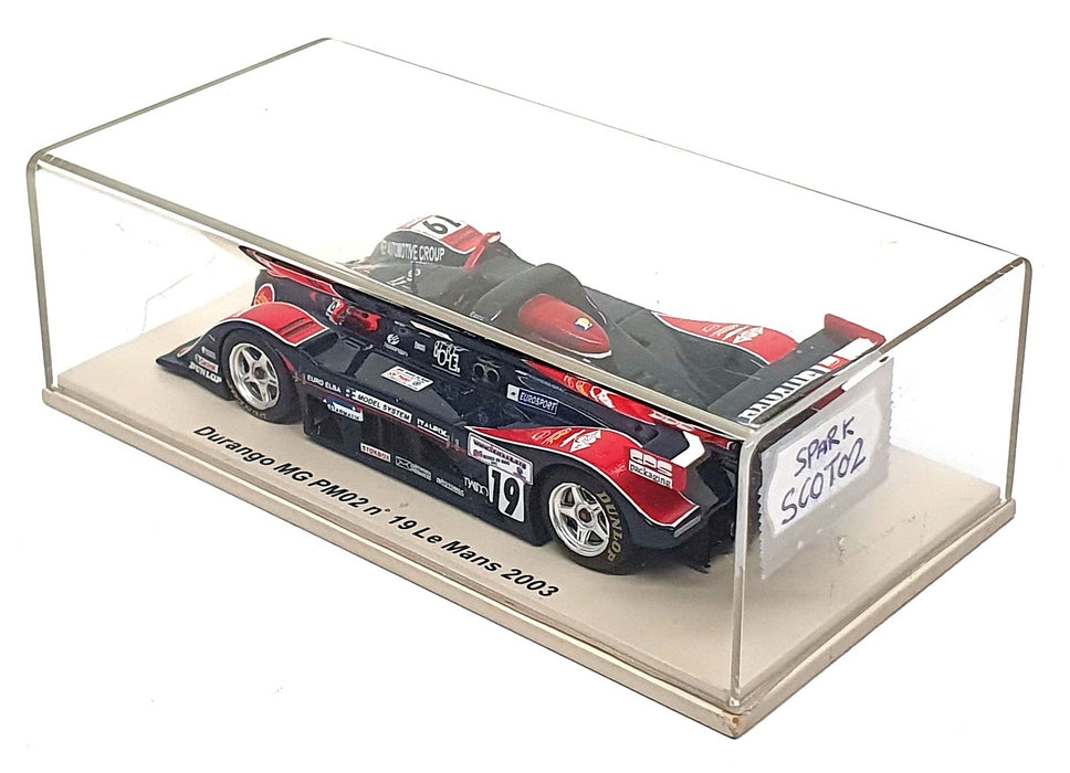Spark 1/43 Scale SCOT02 - Durango Judd MG PM02 #19 Le Mans 2002