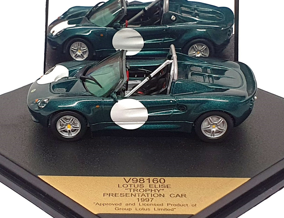 Vitesse 1/43 Scale V98160 - Lotus Elise Trophy Presentation Car 1997 - Green 