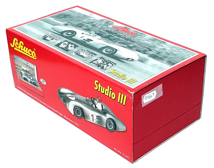 Schuco 01647 Studio III Mercedes Benz W196 Streamline #1 Silverstone 1954 Fangio