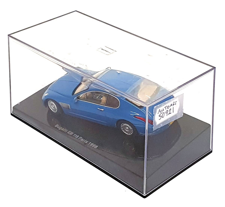 Autoart 1/43 Scale 50921 - Bugatti EB 118 Paris 1998 - French Racing Blue