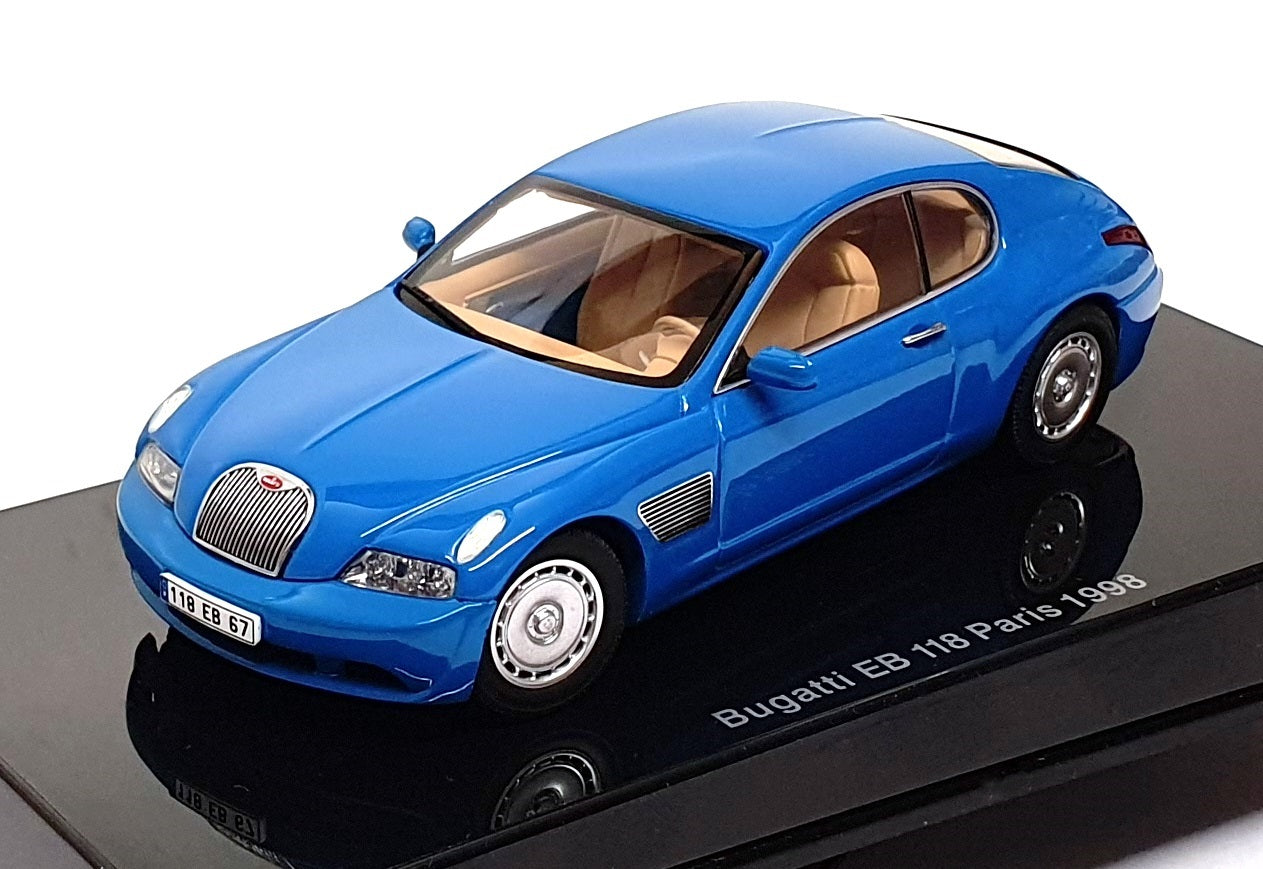 Autoart 1/43 Scale 50921 - Bugatti EB 118 Paris 1998 - French Racing Blue