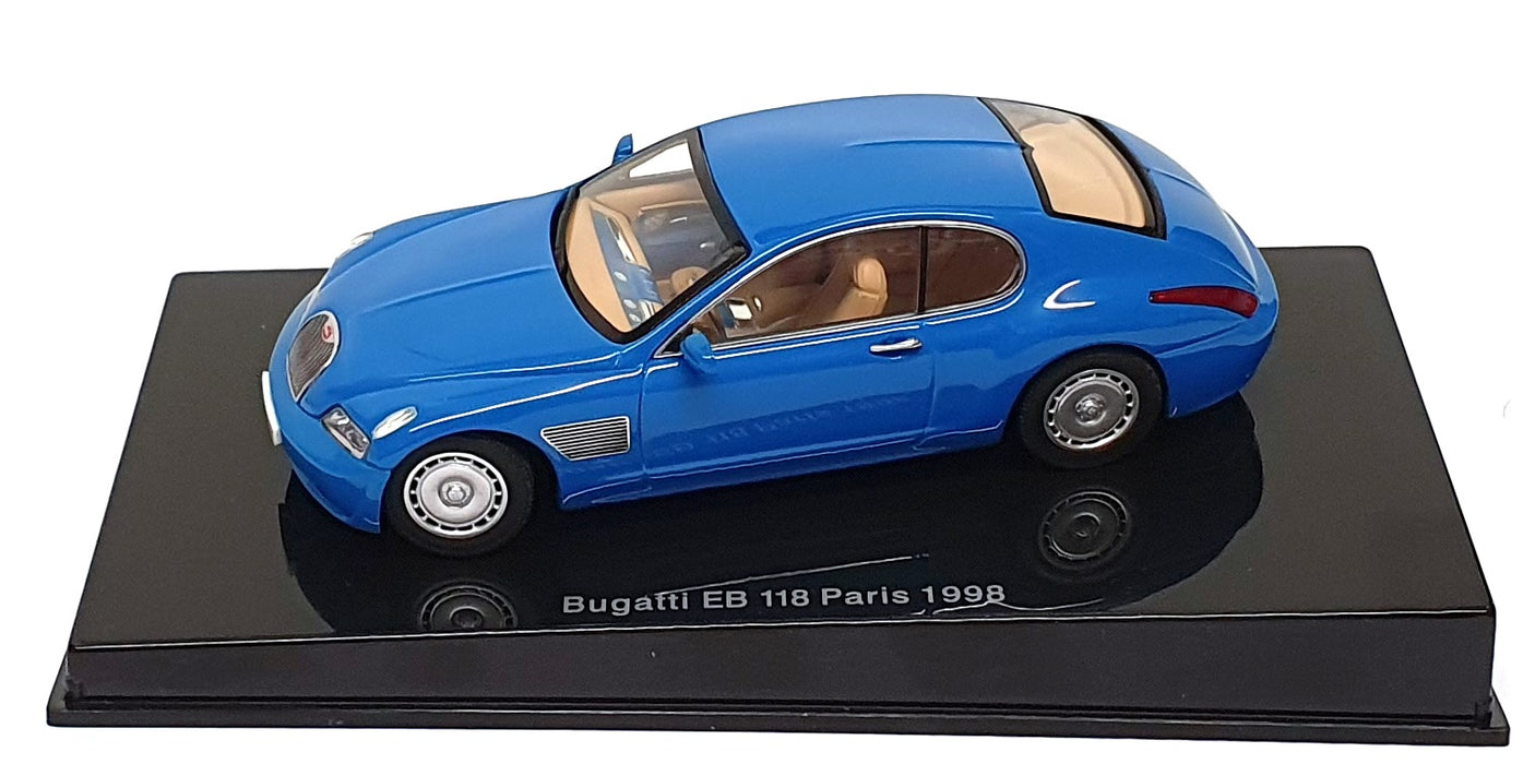 Autoart 1/43 Scale 50921 - Bugatti EB 118 Paris 1998 - French Racing Blue
