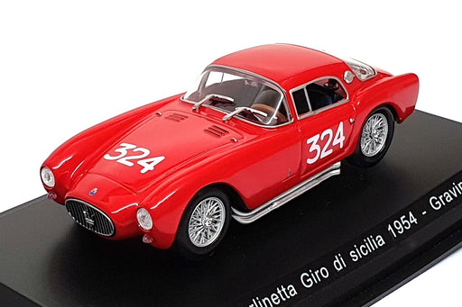 Leo Models 1/43 Scale LEM01A - Maserati A6GCS #324 Giro Di Sicilia 1954 - Red