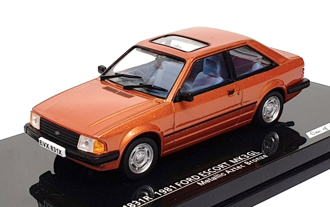 Vitesse 1/43 Scale 24831R - 1981 Ford Escort Mk3 GL - Met. Aztec Bronze
