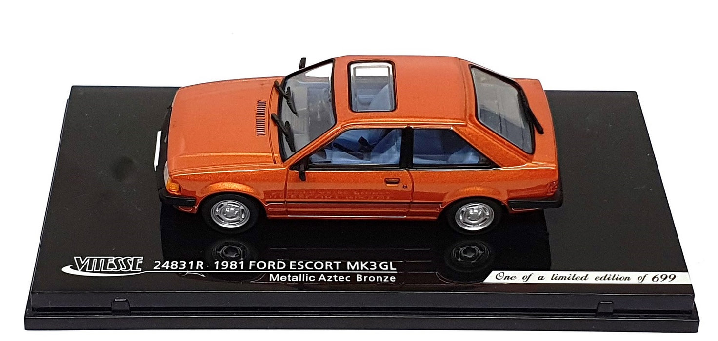 Vitesse 1/43 Scale 24831R - 1981 Ford Escort Mk3 GL - Met. Aztec Bronze