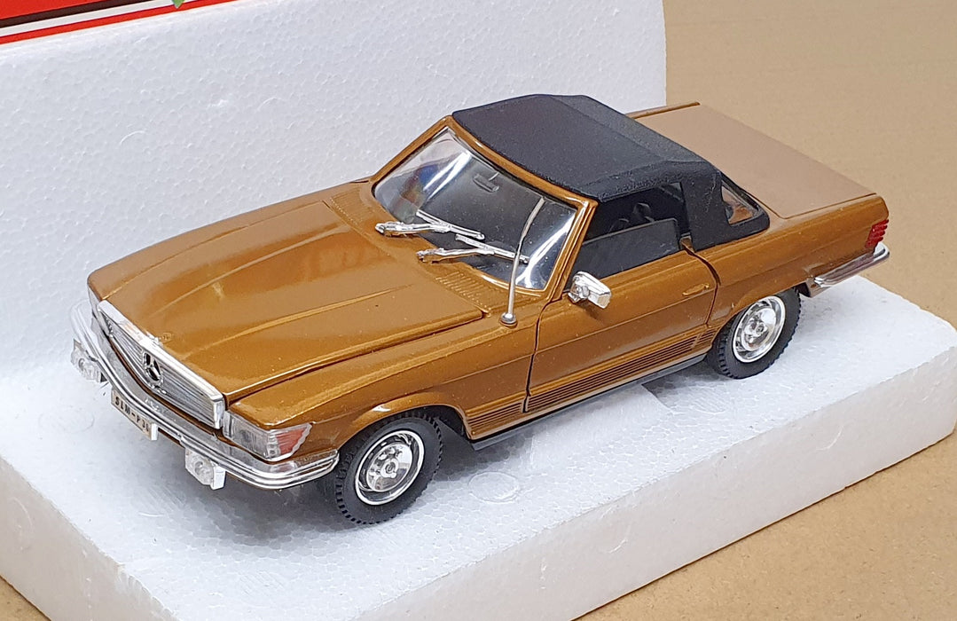Polistil 1/25 Scale Diecast S686 - Mercedes Benz 450SL Spyder - Met. Brown