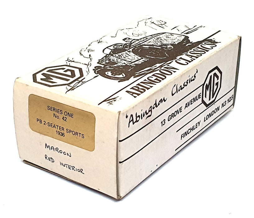 Abingdon Classics 1/43 Scale Series One No. 42 - 1936 MG PB 2Str Sports - Maroon