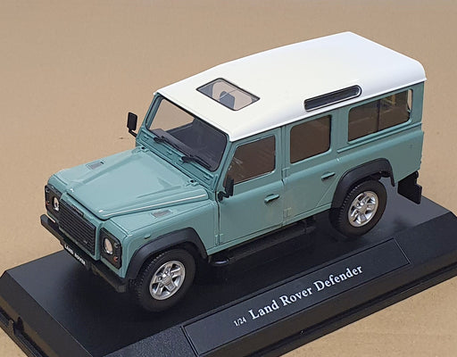 Cararama 1/24 Scale 125115 - Land Rover Defender - Green/White Roof
