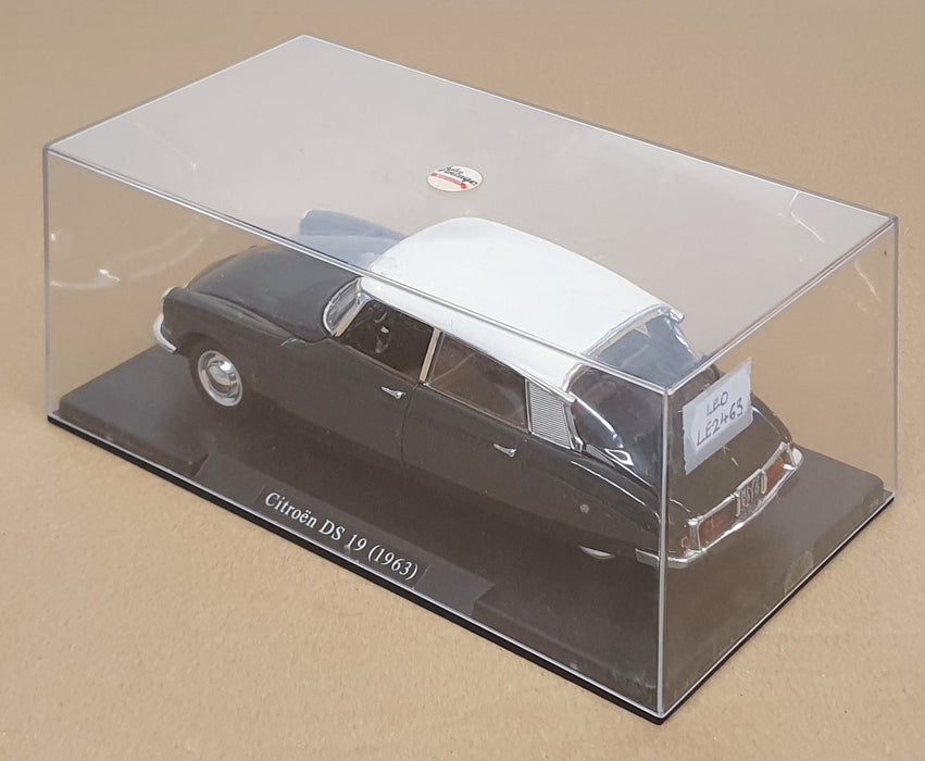 Leo Models 1/24 Scale LE2463 - 1963 Citroen DS 19 - Dk. Grey/Black