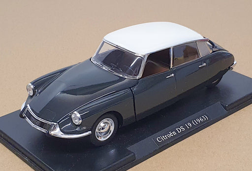 Leo Models 1/24 Scale LE2463 - 1963 Citroen DS 19 - Dk. Grey/Black